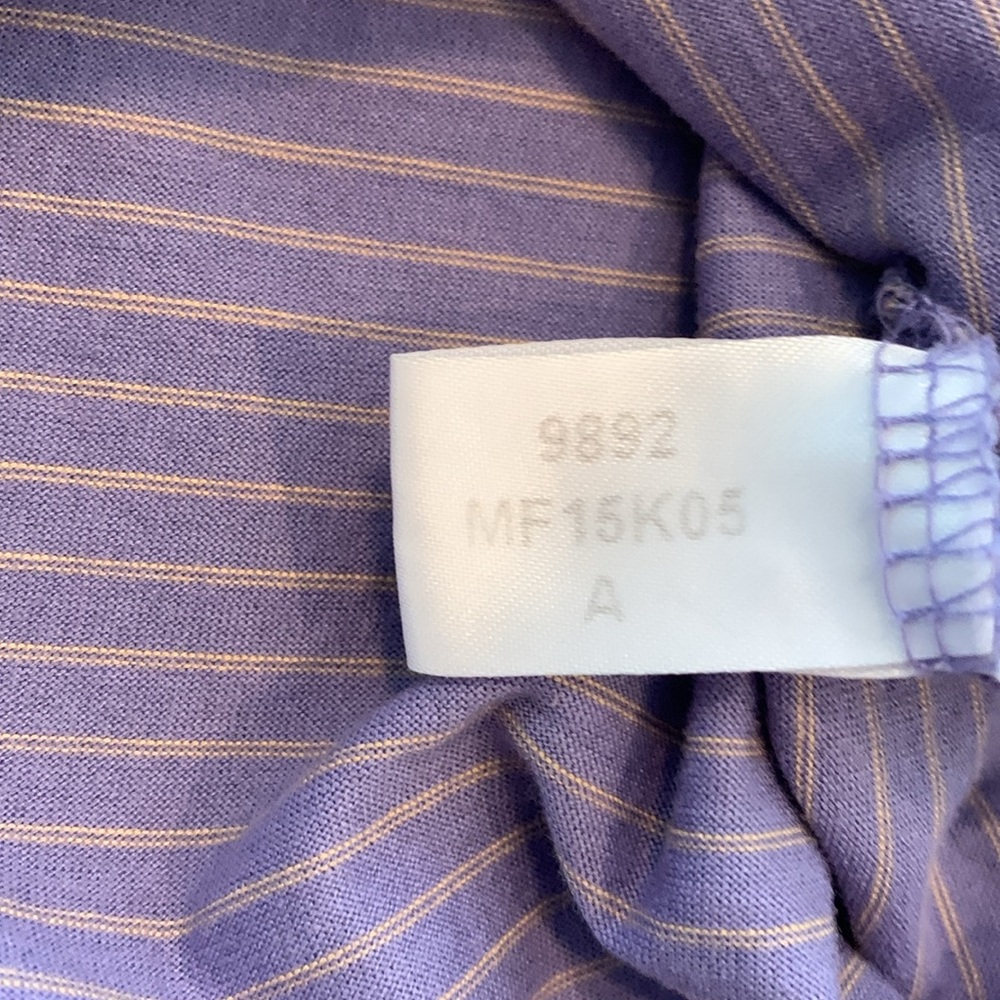 Peter Millar Large Polo in Lavender with Gold Stripes from Rockaway Hunting Club - Picture 6 of 8